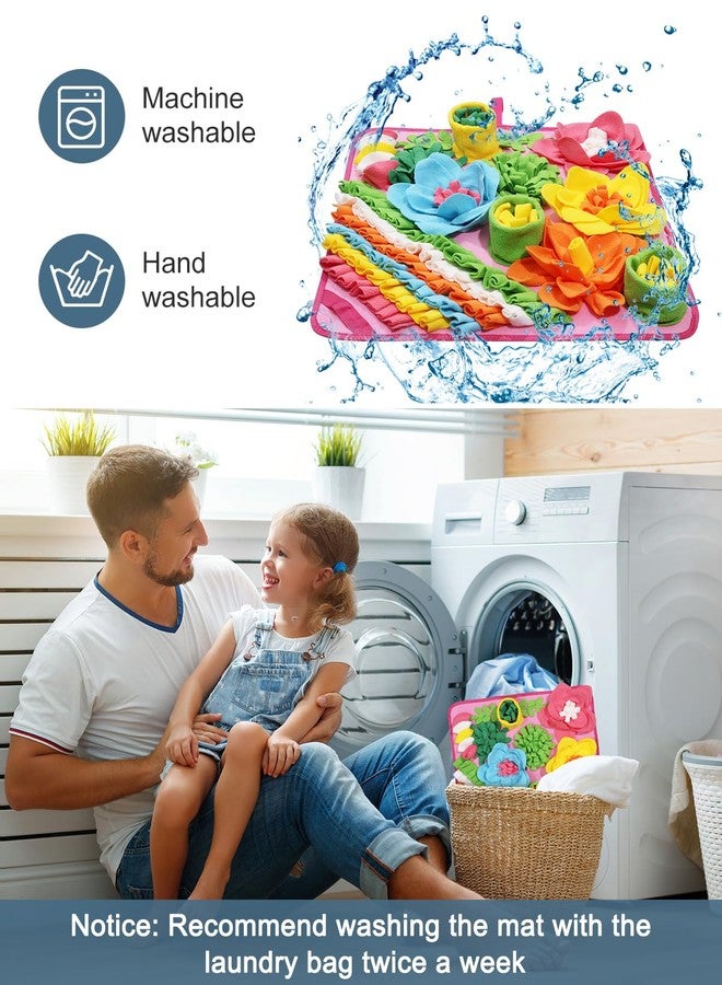 Ankilo Snuffle Mat for Dogs, Pet Treats Feeding Mat, 20× 20 inch for Medium & Large, Felt Wool Dog Sniff Mats for Slow Feed, Rabbit Foraging Mats, Relieve Anxiety, with Anti-Slip Bottom - Image 3